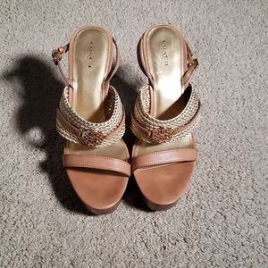 Coach Wedge Slingback Sandal